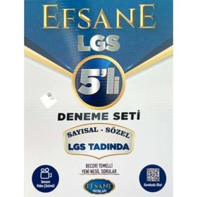 Efsane Yayınları 8. Sınıf LGS Sayısal Sözel Tamamı Video Çözümlü