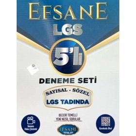Efsane Yayınları 8. Sınıf LGS Sayısal Sözel Tamamı Video Çözümlü