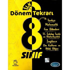 Efsane Yayınları 8. Sınıf Tüm Dersler İlk Dönem Tekrarı