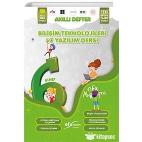 EFX Akademi - 6. Sınıf Bilişim Teknolojileri ve Yazılım Dersi Akıllı Defter