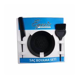Ege Sir Boya Kabı&Saç Boya Fırçası&Krepe Tarağı Saç Boyama Seti