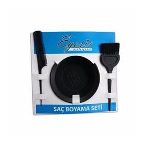 Ege Sir Boya Kabı&Saç Boya Fırçası&Krepe Tarağı Saç Boyama Seti