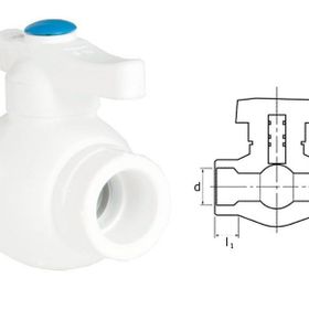 Ege Yıldız PPRC Gri 20 mm Küresel Vana