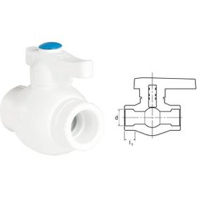 Ege Yıldız PPRC Gri 32 mm Küresel Vana