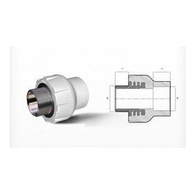 Ege Yıldız PPRC Gri 40x1 mm 1/4 Erkek Adaptör