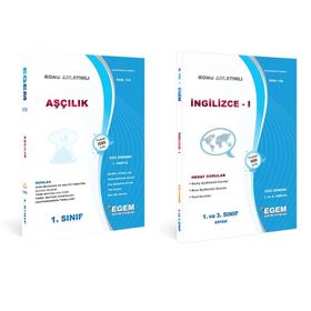 Egem Yayınları Aöf Aşçılık 1. Sınıf 1. Yarıyıl Güz Dönemi Konu Özetli Soru Bankası Açıklamalı 2023