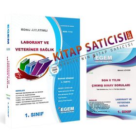 Egem Yayınları Laborant Ve Veteriner Sağlık 1. Sınıf 2. Yarıyıl Bahar Konu Anlatımı Ve Çıkmış Set