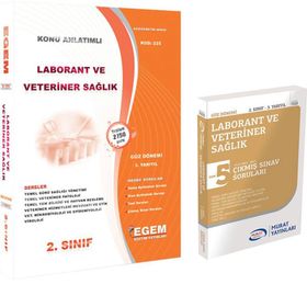 Egem Yayınları Laborant Ve Veteriner Sağlık 1. Sınıf 2. Yarıyıl Bahar Konu Anlatımı Ve Çıkmış Set