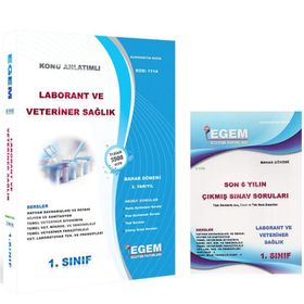 Egem Yayınları Laborant Ve Veteriner Sağlık 1. Sınıf 2. Yarıyıl Bahar Konu Anlatımı Ve Çıkmış Set