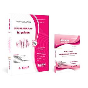 Egem Yayınları Uluslararası İlişkiler Set 4. Sınıf 7. Yarıyıl Güz Dönemi Konu Anlatımlı Soru Bankası