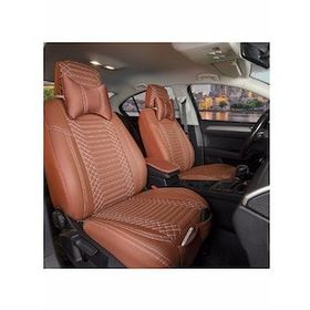 Egemenotoaksesuar Opel Astra H HB Lüks Deri Ön/Arka Set Tarçın Oto Koltuk Kılıfı