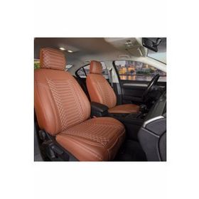 Egemenotoaksesuar Renault Latitude Lüks Deri Ön/Arka Set Tarçın Oto Koltuk Kılıfı