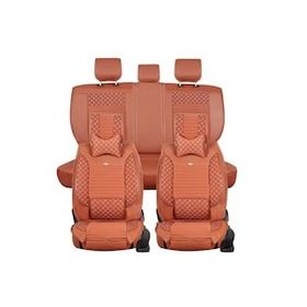 Egemenotoaksesuar Renault Megane 2 HB Lüks Deri Ön/Arka Set Tarçın Oto Koltuk Kılıfı