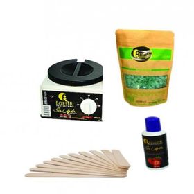 Egesir Ağda Makinesi + Azulen Boncuk Ağda + Ağda Yağı + Spatula