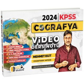 Eğit Akademi Mehmet Eğit 2024 KPSS Coğrafya Video Ders Notları