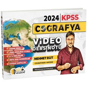 Eğit Akademi Mehmet Eğit 2024 KPSS Coğrafya Video Ders Notları