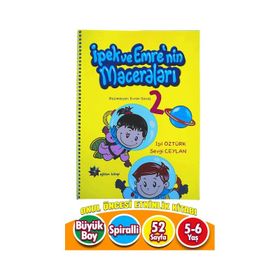 Eğiten Kitap PYD20220039 5-6 Yaş İpek İle Emre No:2 Sarı Okul Öncesi Etkinlik Kitabı