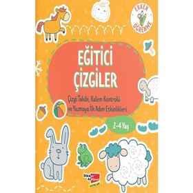 Eğitici Çizgiler (2 / 4 Yaş) - Kolektif - Dikkat Atölyesi Yayınları