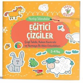 Eğitici Çizgiler (2 / 4 Yaş) - Kolektif - Dikkat Atölyesi Yayınları