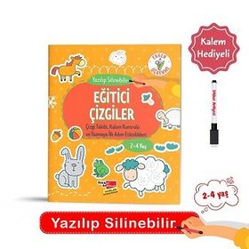 Eğitici Çizgiler (2 / 4 Yaş) - Kolektif - Dikkat Atölyesi Yayınları