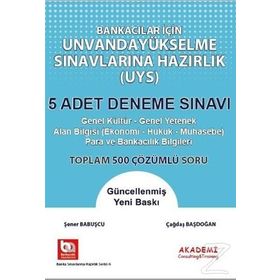 Eğitim Bankacılar İçin Unvanda Yükselme Sınavına Hazırlık 5 Adet Deneme Sınavı-Akademi Consulting Yayınları