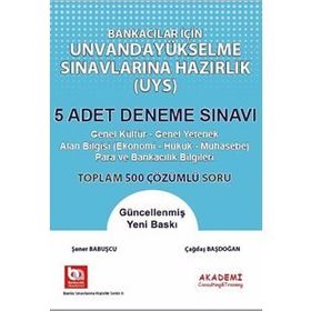Eğitim Bankacılar İçin Unvanda Yükselme Sınavına Hazırlık 5 Adet Deneme Sınavı-Akademi Consulting Yayınları