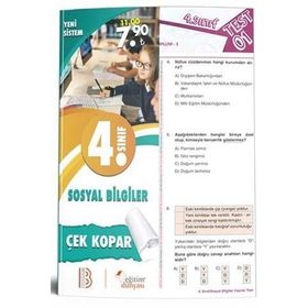 Eğitim Dünyası Yayınları & Benim Hocam Yayınları - 4. Sınıf Sosyal Bilgiler Çek Kopar Yaprak Test