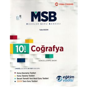 Eğitim Vadisi 10. Sınıf Modüler Coğrafya Soru Bankası