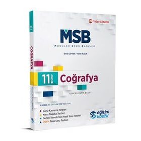 Eğitim Vadisi 11. Sınıf Coğrafya Msb Modüler Soru Bankası 2023