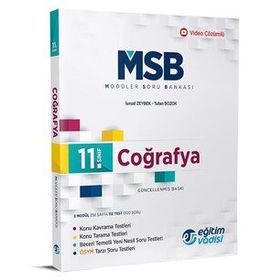 Eğitim Vadisi 11. Sınıf Coğrafya Msb Modüler Soru Bankası 2023