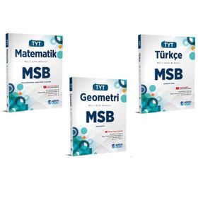 Eğitim Vadisi 2024 Tyt Matematik Türkçe Geometri Msb Multi Soru Bankası Seti