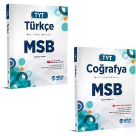 Eğitim Vadisi 2024 Tyt Türkçe + Coğrafya Msb Multi Soru Bankası Seti 2 Kitap