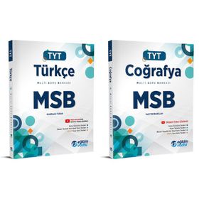 Eğitim Vadisi 2024 Tyt Türkçe + Coğrafya Msb Multi Soru Bankası Seti 2 Kitap