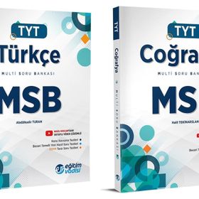 Eğitim Vadisi 2024 Tyt Türkçe + Coğrafya Msb Multi Soru Bankası Seti 2 Kitap