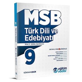 Eğitim Vadisi 9. Sınıf Türk Dili ve Edebiyatı Güncel MSB Multi Soru Bankası