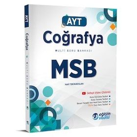 Eğitim Vadisi Ayt Coğrafya Multi Soru Bankası 2023