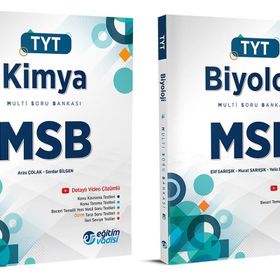 Eğitim Vadisi Tyt Kimya + Biyoloji Msb Multi Soru Bankası Seti 2 Kitap 2023
