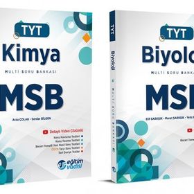 Eğitim Vadisi Tyt Kimya + Biyoloji Msb Multi Soru Bankası Seti 2 Kitap 2023