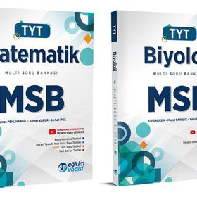 Eğitim Vadisi Tyt Matematik + Biyoloji Msb Multi Soru Bankası Seti 2 Kitap 2023