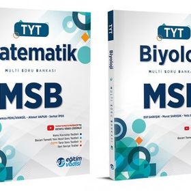 Eğitim Vadisi Tyt Matematik + Biyoloji Msb Multi Soru Bankası Seti 2 Kitap 2023