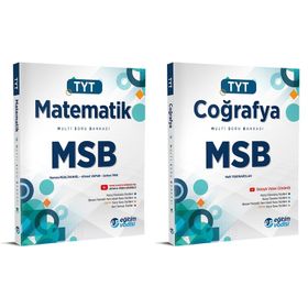 Eğitim Vadisi Tyt Matematik + Coğrafya Msb Multi Soru Bankası Seti 2 Kitap 2023