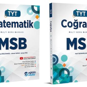 Eğitim Vadisi Tyt Matematik + Coğrafya Msb Multi Soru Bankası Seti 2 Kitap 2023