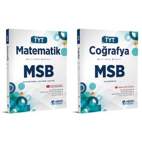 Eğitim Vadisi Tyt Matematik + Coğrafya Msb Multi Soru Bankası Seti 2 Kitap 2023