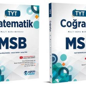 Eğitim Vadisi Tyt Matematik + Coğrafya Msb Multi Soru Bankası Seti 2 Kitap 2023