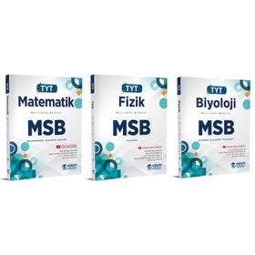 Eğitim Vadisi Tyt Matematik + Fizik + Biyoloji Msb Multi Soru Bankası Seti 3 Kitap 2023