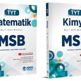 Eğitim Vadisi Tyt Matematik + Kimya Msb Multi Soru Bankası Seti 2 Kitap 2023