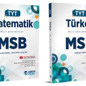 Eğitim Vadisi Tyt Matematik + Türkçe Msb Multi Soru Bankası Seti 2 Kitap 2023