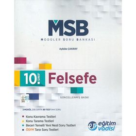 Eğitim Vadisi Yayınları 10. Sınıf Felsefe Modüler Soru Bankası