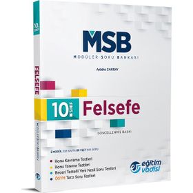 Eğitim Vadisi Yayınları 10. Sınıf Felsefe Modüler Soru Bankası