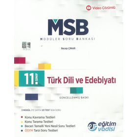 Eğitim Vadisi Yayınları 11.Sınıf Türk Dili Ve Edebiyatı Modüler Soru Bankası